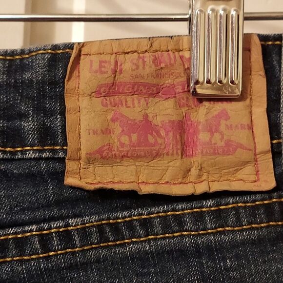 Levis Vintage 519 med wash low rise flare bell bottom jeans - Picture 3 of 6